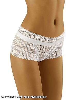 Boyshort-truse, openwork blonder